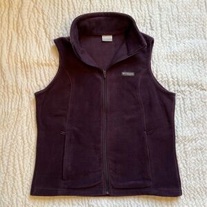 Columbia Women's Deep Plum Fleece Vest